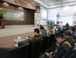 Ketua DPRD Lutim Sambutan Wakili 6 Kabupaten Di Acara Penyerahan LHP-BPK.