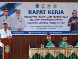 Musker Pengurus PTMSI Lutim Periode 2025-2029, Integritas dan Strategi PTMSI Menuju Lutim Juara.