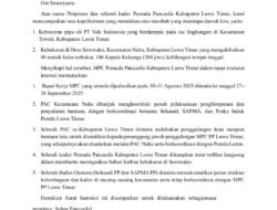 Demi Kemanusiaan Dan Duka Bersama, Raker PP Ditunda.