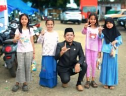 Menyemangati Anak-Anak Korban Kebakaran, Rusdi Layong Kembalikan Senyum Ceria.