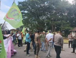 Petani Unjuk Rasa Depan Kantor DPRD Lutim Dapat Perhatian Khusus Dan Sambutan Hangat Wakil Rakyat.