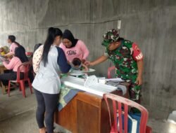 Sinergi Babinsa Dan Nakes Kelurahan Turi Kejar Target Posyandu Stunting Di Kota Blitar.