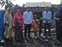 Wujud Kepedulian, Anggota DPRD Luwu Timur Rusdi Layong Tinjau Lokasi Kebakaran di Maliwowo.