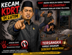 Anggota DPRD Luwu Timur Rusdi Layong, ST Kecam Keras KDRT di Sorowako yang Tewaskan Seorang Istri.