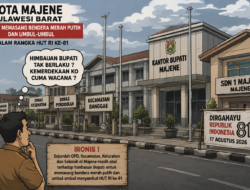 Himbauan Bupati Majene Diduga Tak Diindahkan, Sejumlah OPD, Kecamatan, Kelurahan dan Sekolah Belum Pasang Bendera Merah Putih.