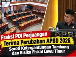 Fraksi PDI Perjuangan Terima Ranperda Perubahan APBD 2026 dengan Sejumlah Catatan Kritis.