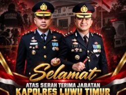 Kapolda Sulsel Pimpin Sertijab Lima Kapolres, AKBP Irwan Kurniadi Resmi Jabat Kapolres Luwu Timur.
