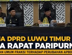 Ketua DPRD Ober Datte Pimpin Paripurna, Fraksi-Fraksi Siapkan Catatan Perubahan APBD 2026