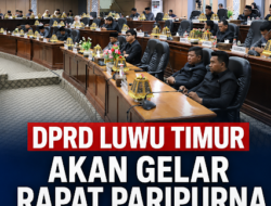 Arah Anggaran Lutim 2026 Dipertanyakan, Fraksi DPRD Sampaikan Pandangan Umum.